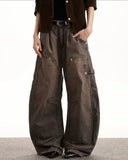 Retro Distressed Cargo Baggy Pants | Inflation Streetwear