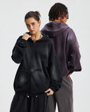 Distressed Monkey Washed Zip Up Hoodies | Inflation Streetwear