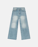 INFLATION Wasehed Straight Wide Leg Jeans