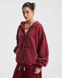 Distressed Acid Wash Double Zip Up Hoodies | Inflation Streetwear