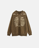 Distressed Ribcage Wash Hoodie | Inflation Streetwear