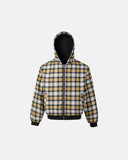 Yellow Plaid Reversible Zip-Up Hoodie | INFLATION Streetwear