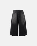 Deconstructed Wide leg Longline Jorts | Inflation Streetwear