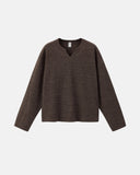 V-neck Long Sleeve Waffle Tees | Inflation Streetwear