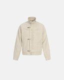 Embroidery Jacquard Cropped Clasp Jacket | Inflation Streetwear