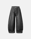 INFLATION Washed Barrel Baggy Jeans