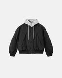 Detachable Layered Camo Bomber Jacket | Inflation Streetwear