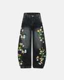 Vintage Patch Baggy Jeans | Inflation Streetwear