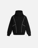 Air-Layer Contrast Stitching Zip Up Hoodies | Inflation Streetwear