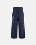 Studded Print Straight-Leg Sweatpants | Inflation Streetwear
