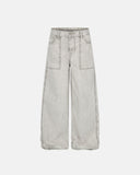 Vintage Washed Baggy Utility Jeans | Inflation Streetwear