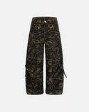 Multi-Pockets Barrel Camouflage Cargo Pants | Inflation Streetwear
