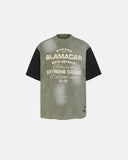 distressed typography washed tee