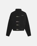 Suede PU Fireman Clasp Down Jacket | Inflation Streetwear