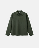 Waffle Long Sleeve Polo Shirts | Inflation Streetwear