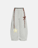 Star Patch Fleece Baggy Joggers | Inflation Streetwear