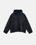 Acid Wash Ripped Boxy Hoodies | Inflation Streetwear
