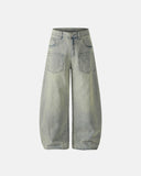 Acid Wash Rhinestone Baggy Jeans | Inflation Streetwear