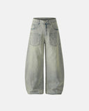 Acid Wash Rhinestone Baggy Jeans | Inflation Streetwear