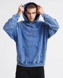 French Terry Washed Distressed Hoodies | Inflation Streetwear