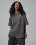 Mock Neck Wax Washed T-Shirt | Inflation Streetwear