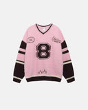 Retro Jacquard Polo Sweater | Inflation Streetwear