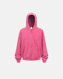 Distressed Acid Wash Zip Up Hoodies | Inflation Streetwear