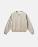 Boxy Fit Henley Collar Sweatshirt | Inflation Streetwear