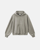 Acid Wash French Terry Zip Up Hoodies | Inflation Streetwear