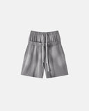 Double Waist Monkey Wash Sweat Shorts | Inflation Streetwear