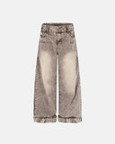 Retro Washed Wide Leg Baggy Jeans | Inflation Streetwear