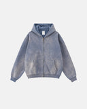 Acid Washed Zip Up Hoodies | Inflation Streetwear