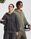 Acid Wash Oversized Zip Up Hoodies | Inflation Streetwear