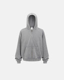 Distressed Acid Wash Zip Up Hoodies | Inflation Streetwear