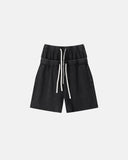 Double Waist Acid Wash Sweat Shorts | Inflation Streetwear