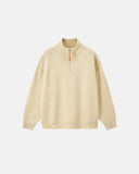 Quarter Zip Up Mock Neck Sweaters | Inflation Streetwear