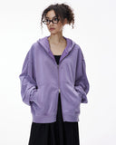 Acid Wash French Terry Zip Up Hoodies | Inflation Streetwear