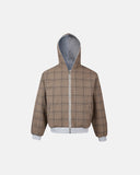 Yellow Plaid Reversible Zip-Up Hoodie | INFLATION Streetwear