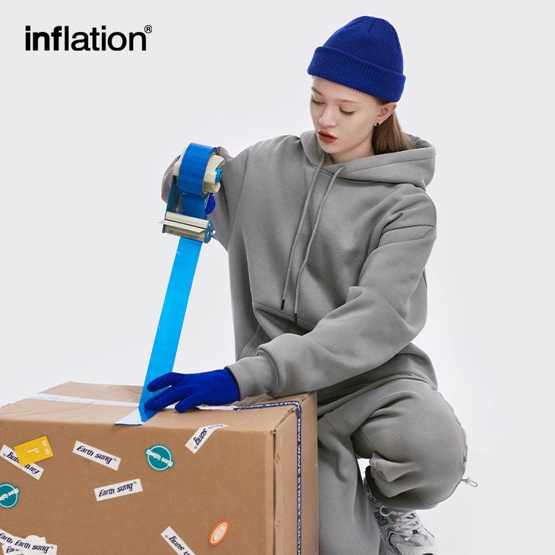 INFLATION Winter Unisex Thick Fleece Hoodies in 45 Colors - INFLATION