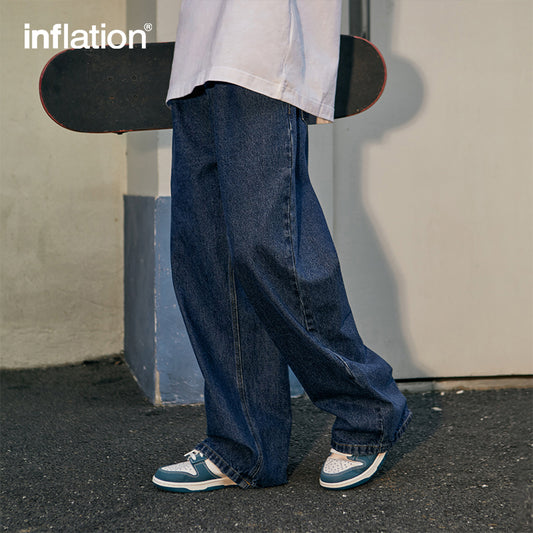 INFLATION Retro Washed Denim Pants - INFLATION