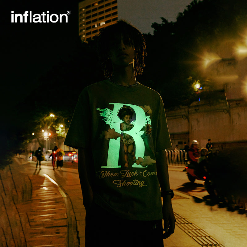 INFLATION Luminous Printing Streetwear Tees