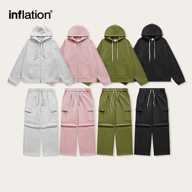 INFLATION Trendy Oversized Jacket and Pants Set - INFLATION