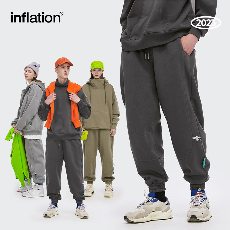 INFLATION Blank Fleece Linen Jogger Pants - INFLATION