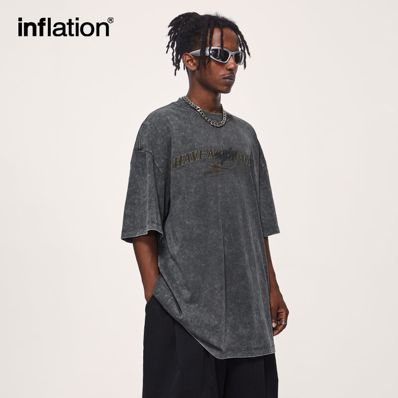INFLATION Vintage Oversized Cotton Tees - INFLATION
