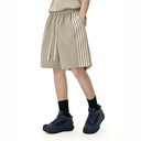 Striped Wide Leg Shorts | Inflation Streetwear