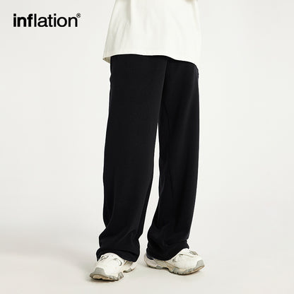 INFLATION Winter Thick Fleece Straight Leg Pants Unisex - INFLATION
