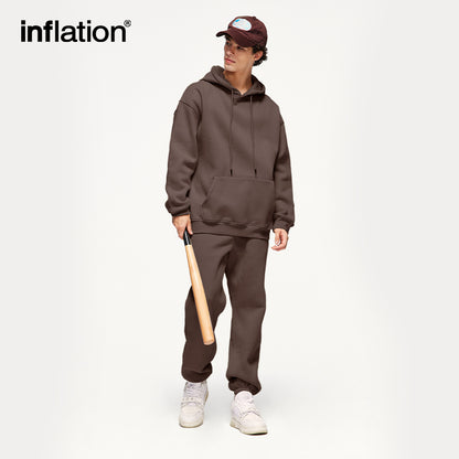 INFLATION Blank Thick Fleece Tracksuit Set Unisex - INFLATION