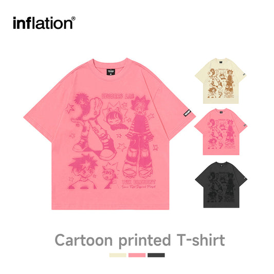 INFLATION Original Summer Y2k Anime Short Sleeve T-Shirt - INFLATION