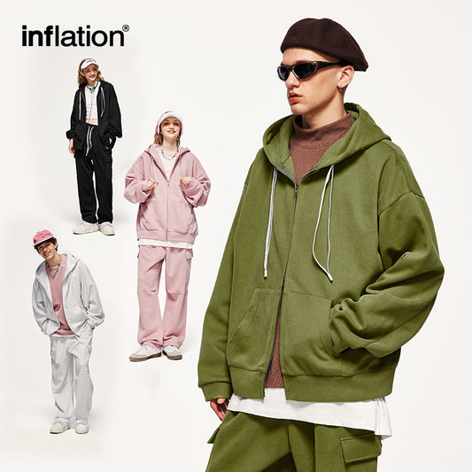 INFLATION Trendy Oversized Jacket and Pants Set