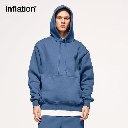 INFLATION Winter Unisex Thick Fleece Hoodies in 45 Colors - INFLATION